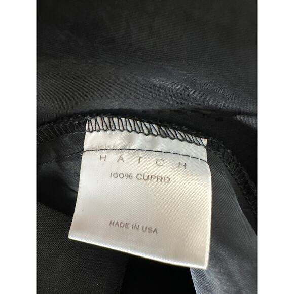 Hatch James Maternity Dress Short Sleeve Crewneck Midi A-Line Black 1 US 4-6 - Picture 6 of 8